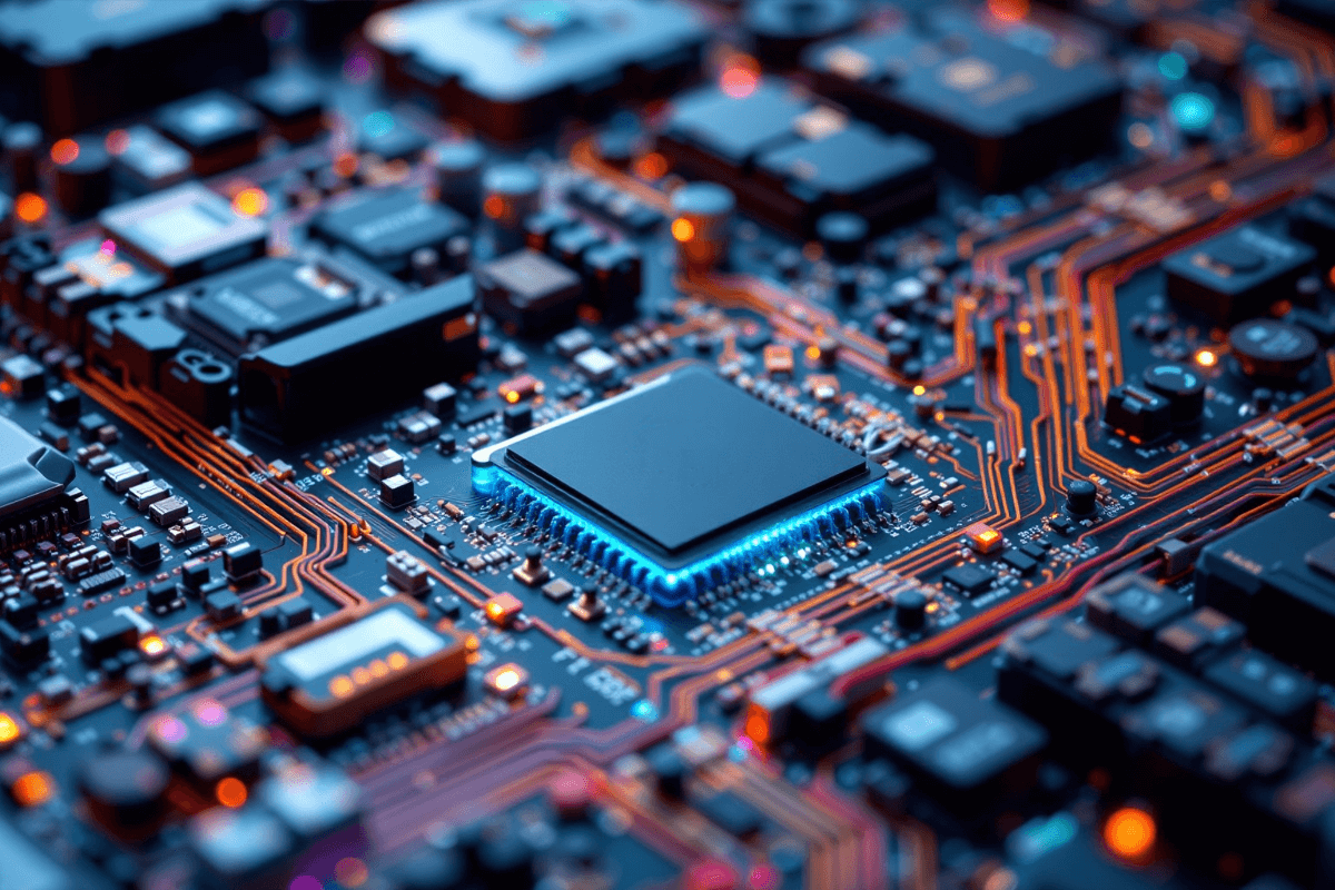 電気制御盤を操作する作業員